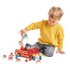 Tender Leaf Toys -  Wooden Fire Engine**slight damage on box**