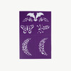 Oh Flossy - Reusable Adhesive Face Paint & Makeup Stencils - Purple