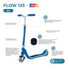 Globber - FLOW 125 Scooter with Light Up Wheels - Navy Blue