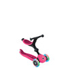 Globber - GO UP ACTIVE with Lights - Fuchsia/ Dark Pink