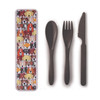 The Dog Collective - Wheat Straw Cutlery Set - Grey