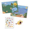 Djeco - Summertime 30 pc reusable Puffy Stickers Djeco - Summertime 30 pc reusable Puffy Stickers