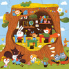 Mudpuppy 25pc - Forest School Floor Puzzle with Shaped Pieces