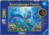 Ravensburger 200pc- Underwater Paradise Glow in the Dark Puzzle **Minor Box Damage**