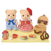 Sylvanian Families - Biscuit Bear Sister & Brother - Delicious Picnic Set