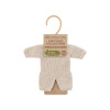 Miniland Clothing 21cm - Eco Knitted Doll Pyjamas - Beige