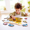 Hape - Construction Vehicles Peg Puzzle