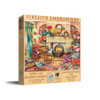 Fireside Embroidery 1000 piece jigsaw puzzle with cosy fireplace scene and large easy-grip pieces