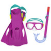 Kids snorkel kit with fins mask snorkel Bestway Explora Essential