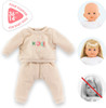 Corolle - Amour Beige Jogging Set for Corolle 36cm Mon Grand Baby Dolls