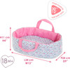 Corolle - Floral Carry Bed for Mon Premier 30cm Baby Doll