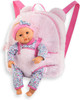 Corolle - Pink Plush Backpack and Doll Carrier for Mon Premier 30cm Baby Doll