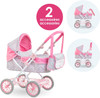 Corolle - Flowered Baby Doll Carriage for Corolle 36cm, 42cm and 52cm Baby Dolls