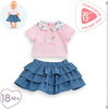 Corolle Mon Premier - A weekend in Paris T-Shirt & Skirt to fit 30cm Baby Doll