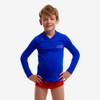 Funky Trunks Still Speed long sleeve rash vest in royal blue for kids and adults