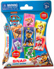 Paw Patrol snap card game featuring Chase, Marshall, Skye, Rubble and Rocky