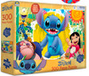 Crown 300 piece Disney Stitch puzzle featuring Stitch and friends in a tropical Hawaiian scene