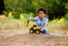 CAT Compact Steel Wheel Loader FR83427 12 inch construction toy with working loader arm and steel bucket