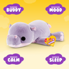 ZURU - Hug-a-Lumps Weighted Fluffy Plush Medium 1.3Kg - Harley The Hippo