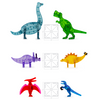 MAGNA-TILES - Dino World XL - 50 Piece Set
