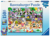 Ravensburger SeaSide Fun 150 piece XXL children's puzzle featuring colourful beach scene with animal characters