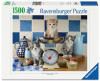 Ravensburger Kittens in the Kitchen 1500 piece puzzle featuring playful kittens in a cosy kitchen setting
