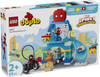LEGO DUPLO Marvel Team Spidey Webquarters 10464 featuring Spidey, Miles Morales, Rhino, vehicles and superhero headquarters