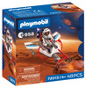 PLAYMOBIL 72013 ESA Space Glider featuring astronaut pilot, Mars exploration vehicle, grabber arm and crystal discovery accessories