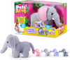 ZURU Pets Alive Mommy Elephant and Baby Surprise interactive walking elephant toy with surprise baby elephants and realistic sounds
