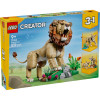 LEGO® Creator 3 in 1 Wild Animals Majestic Lion 31386 featuring a poseable lion, lioness and lion cub building options