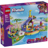 LEGO® Friends Fun Water Park Day 42676 featuring Nova, Leo, four pets, water slide, fountain and pool play areas