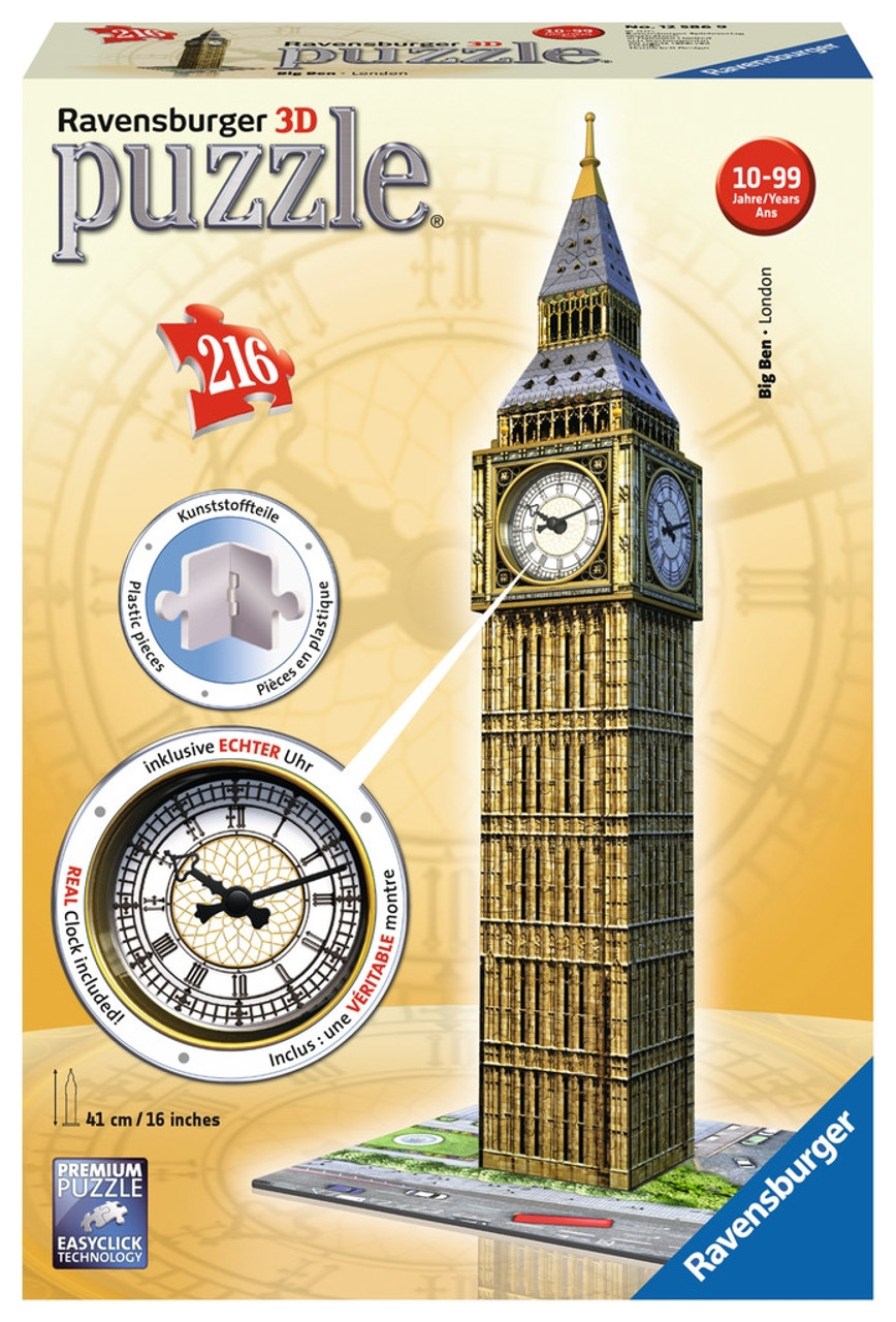 Puzzle 3D 216 Pièces Tour Eiffel Flag Ravensburger - Puzzle 3D