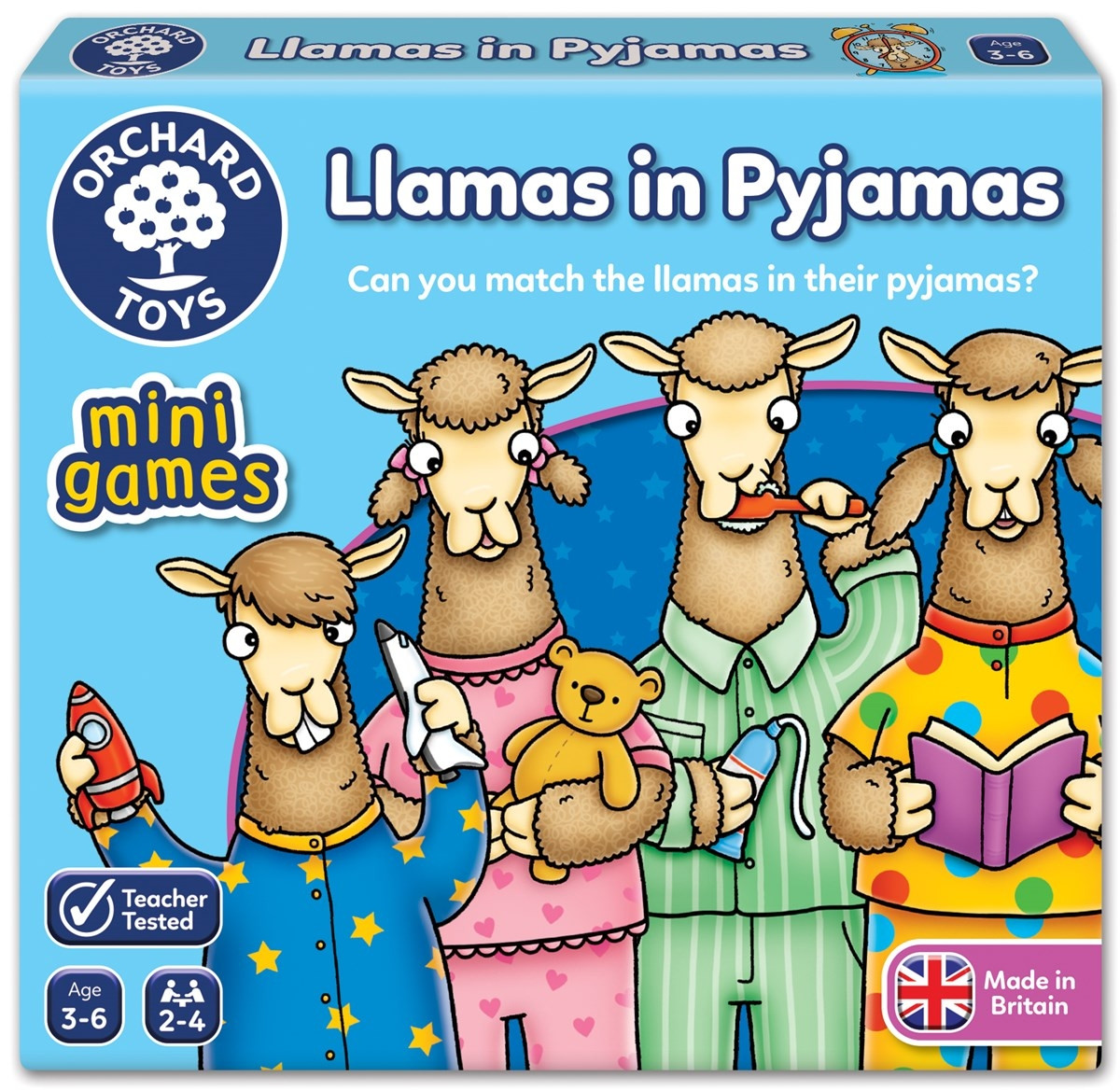 Orchard Toys Mini Game Llamas in Pyjamas - Main Image