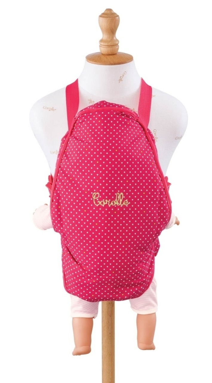 Corolle Mon Grand Poupon Baby Doll Sling for 14 & 17 Dolls - Pink/White