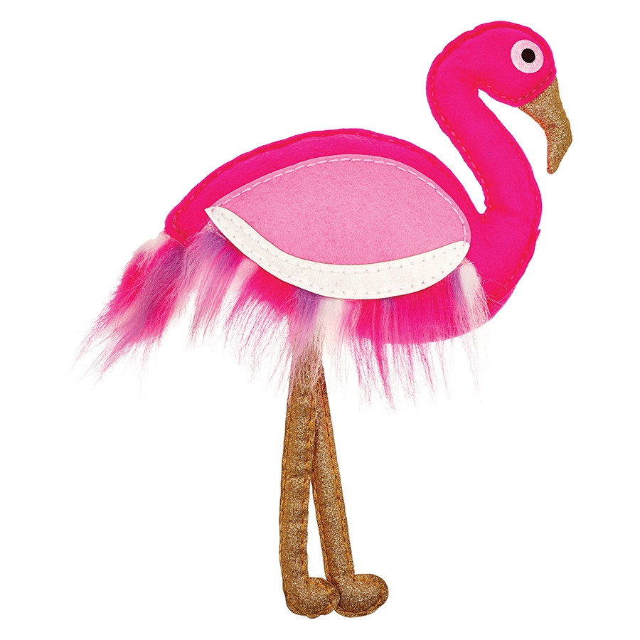Glitterati Flamingo Pillow