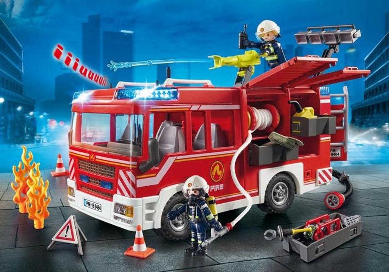 PLAYMOBIL Fire Promo Packs Fire Rescue Truck Playset (71194)