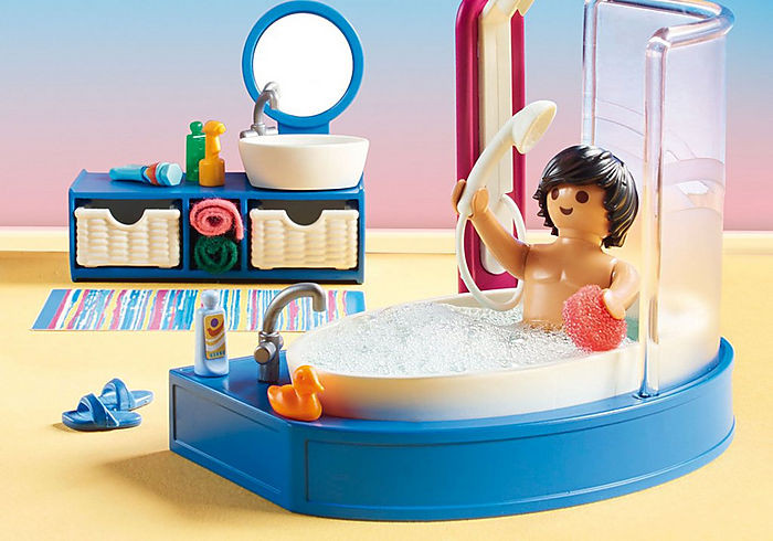 Playmobil Dollhouse Bathroom with Tub 70211 Discount Toy