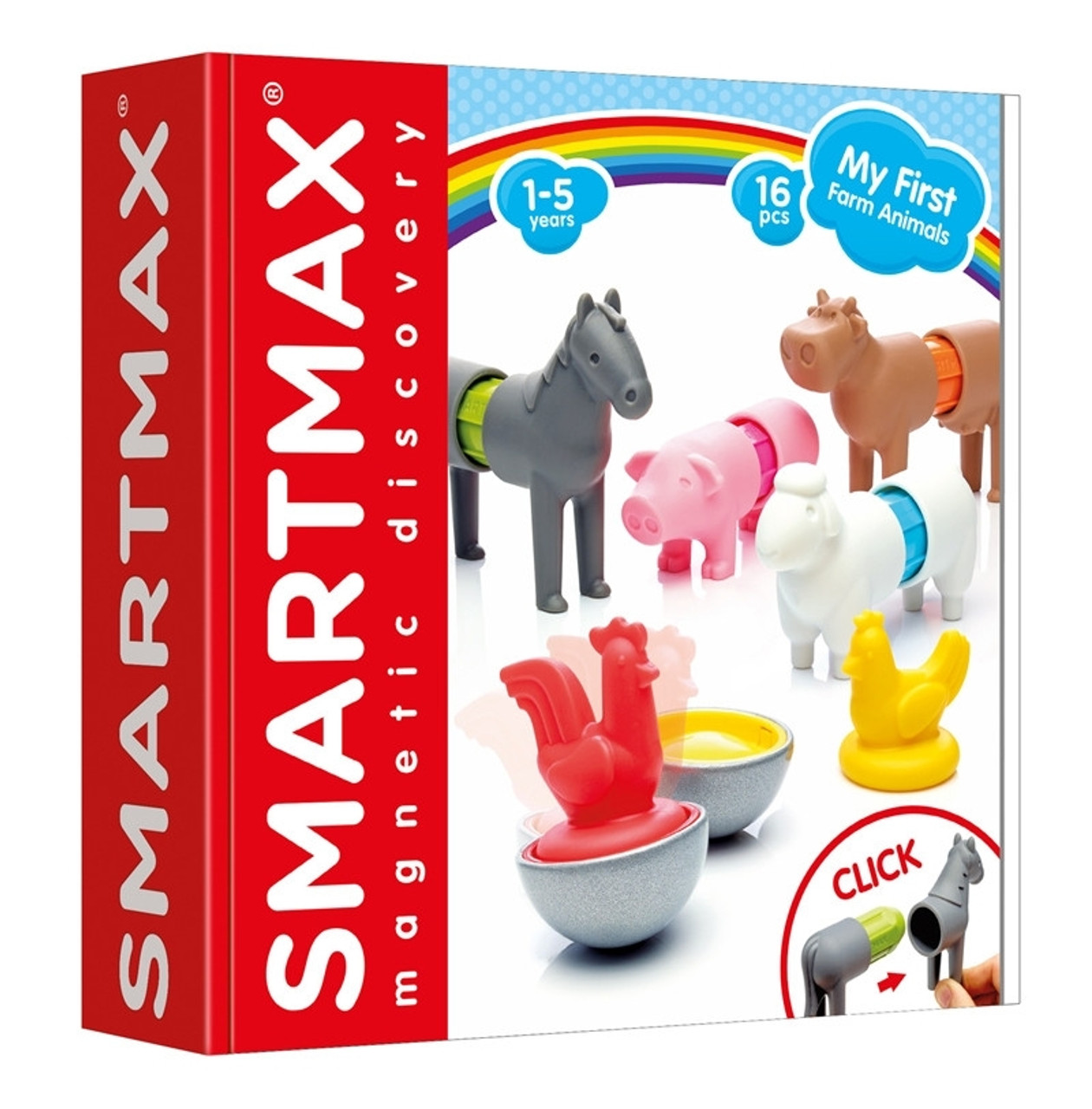 SmartMax My First Sounds & Senses Magnetic Discovery Building Kit for Ages  1+