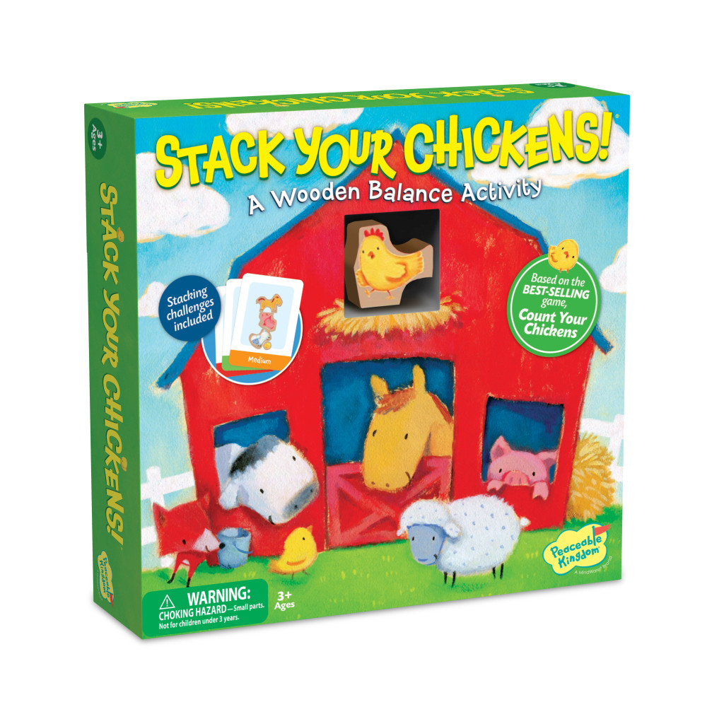 Peaceable Kingdom Stack Your Chickens Discount Toy