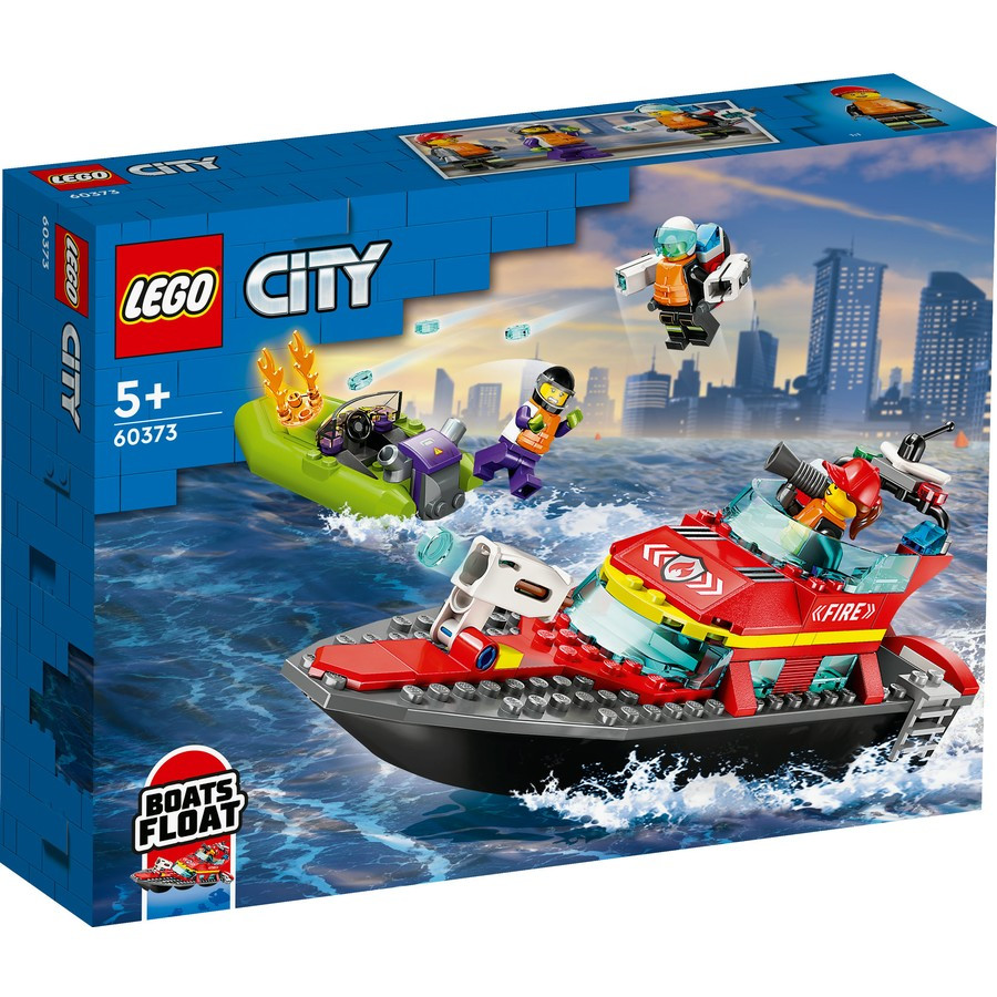 LEGO® City Fire Rescue Boat 60373 Discount Toy
