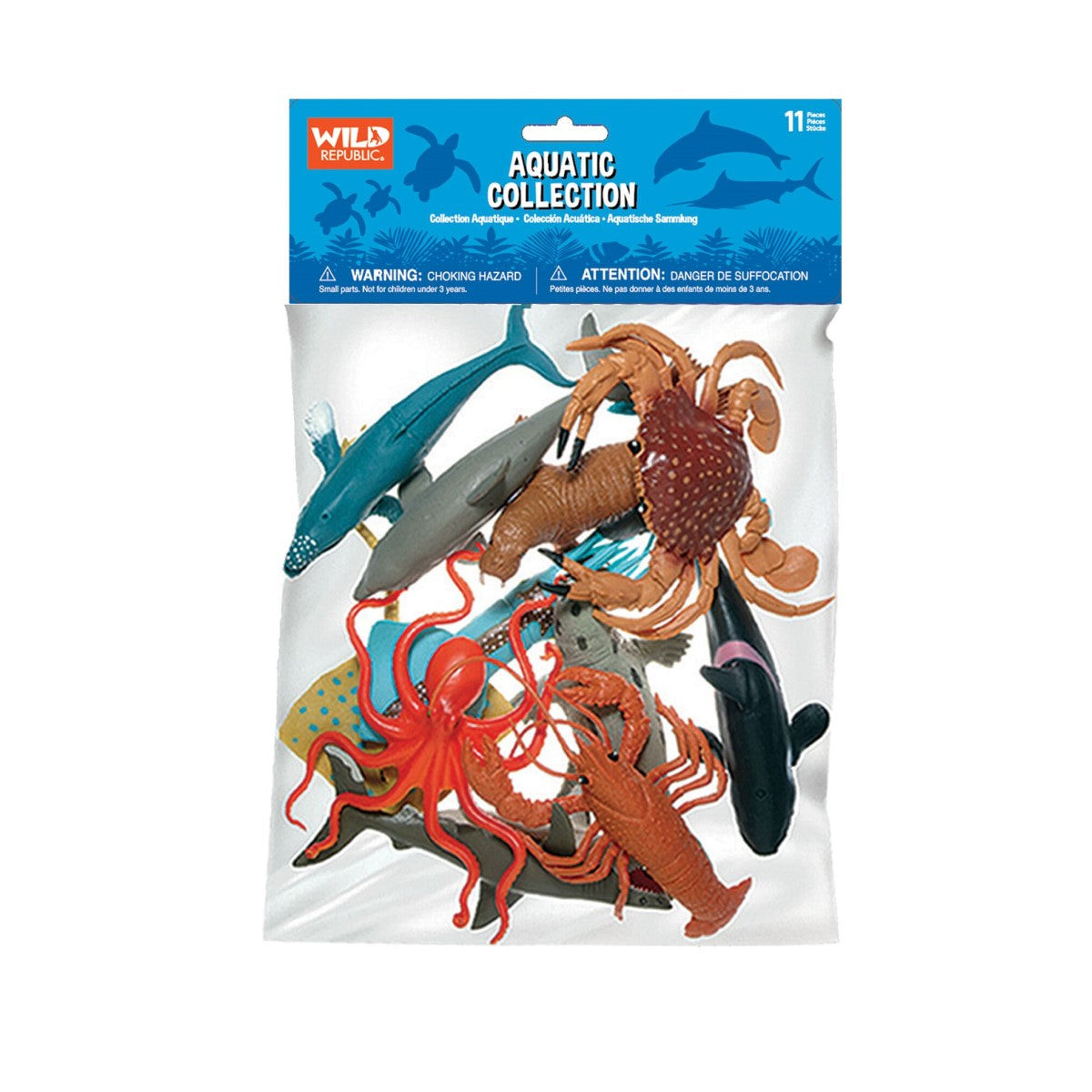 Wild Republic Polybag Mini Tartarughe - Set Di 12 Figure Di Plastica Realistiche Per Bambini, Regalo Educativo