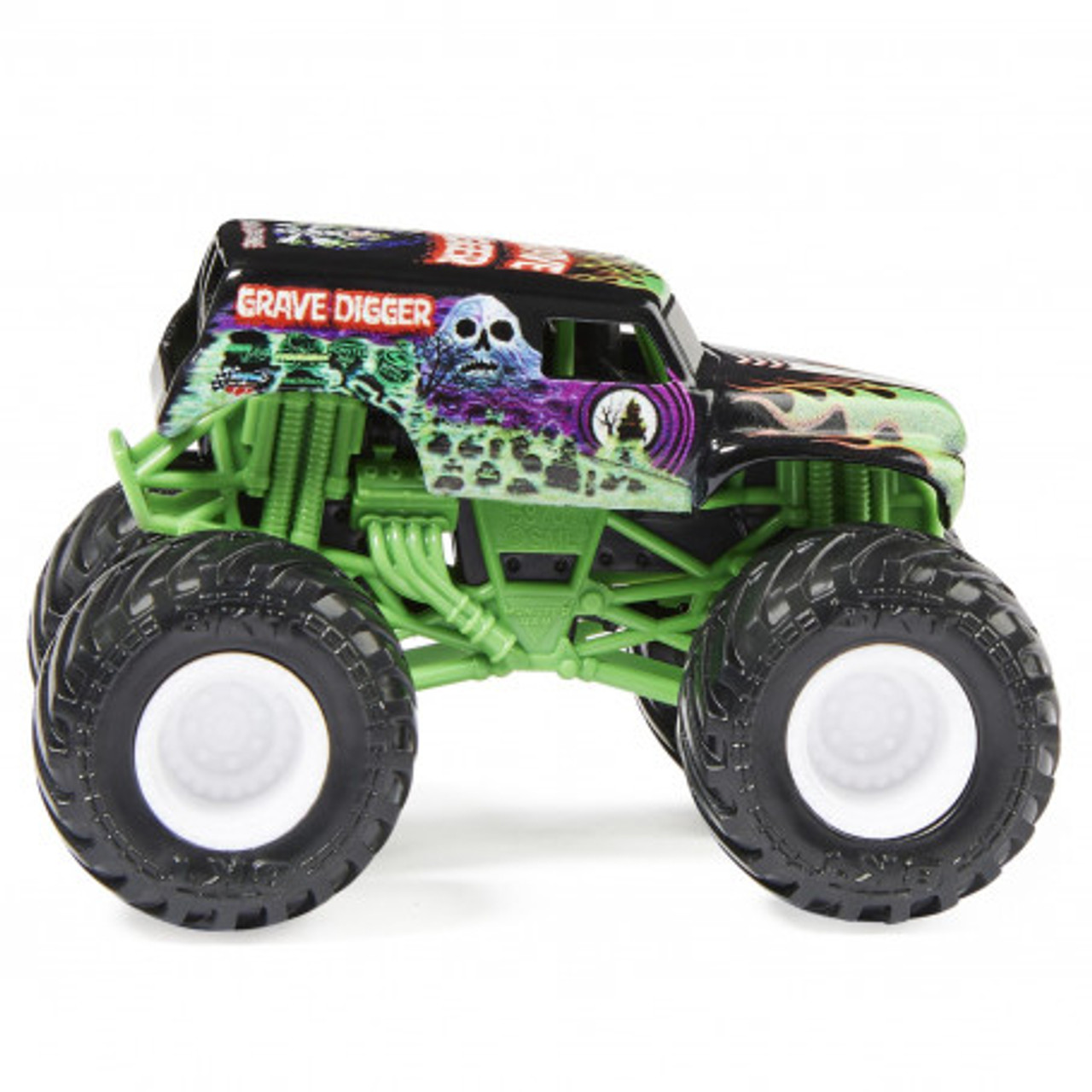 Meccano Junior, Official Monster Jam Grave Digger Monster Truck STEM Model  Building Kit with Pull-back Motor, Kids Toys for Ages 5 and up