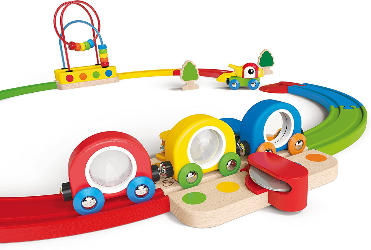 Hape Rail Rainbow Sights Sounds Railway