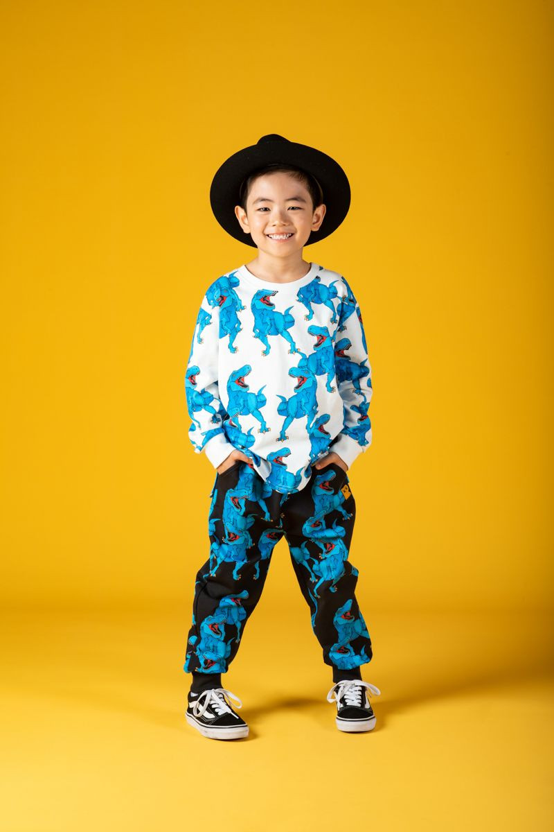 Rock Your Baby - Blue Rex - Baby Trackpants