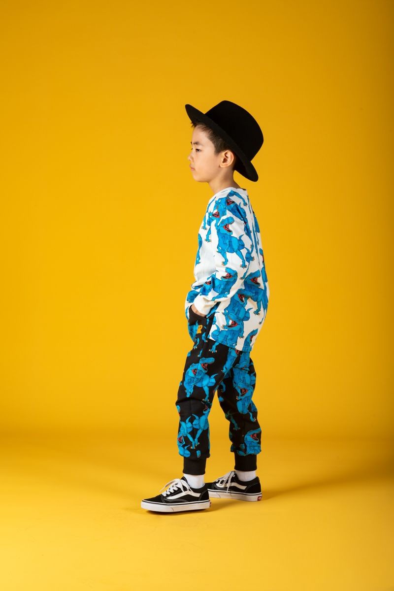 Rock Your Baby - Blue Rex Baby Sweatshirt main image 1