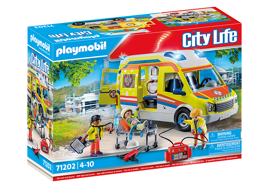 Playmobil City Life Ambulance with Lights and Sound 71202