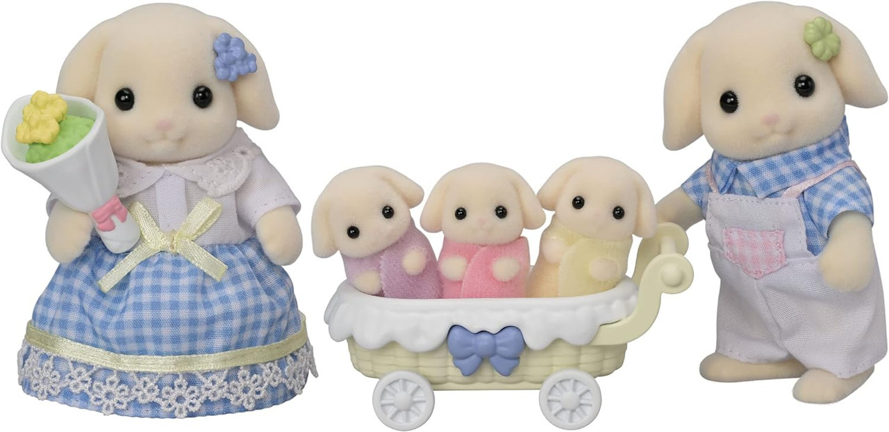 Sylvanian Families Flora Rabbit Family