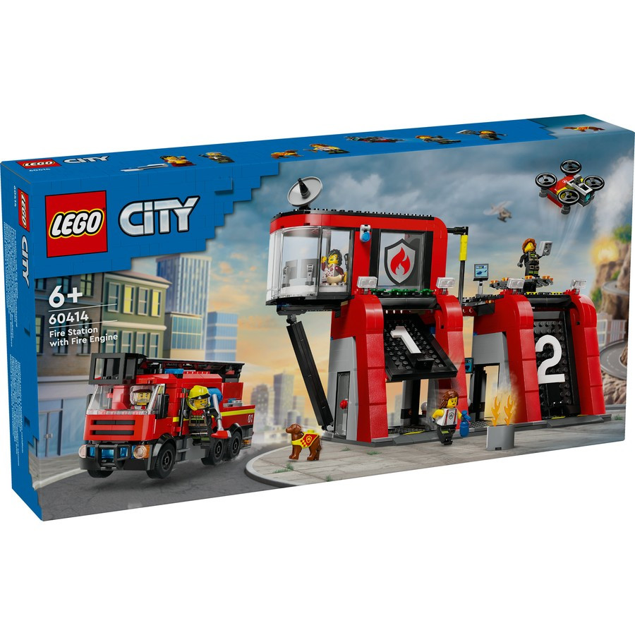 LEGO® City Fire Station with Fire Truck 60414