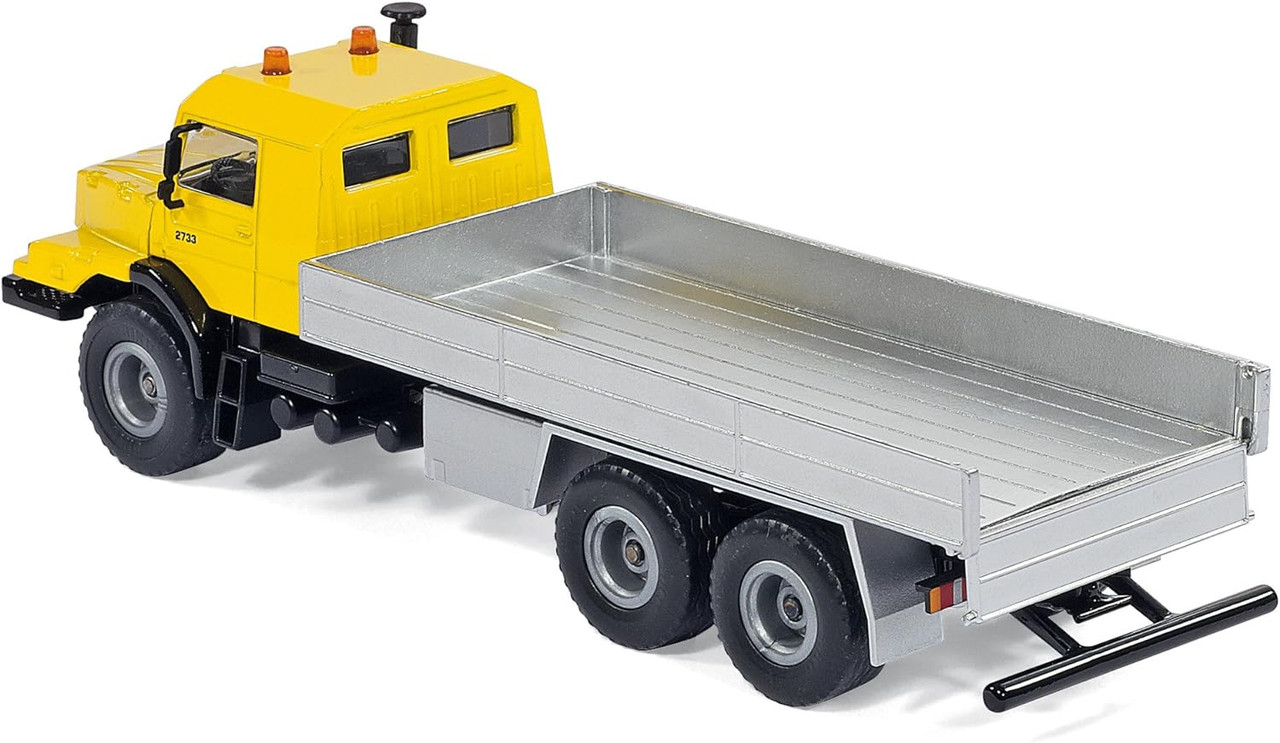 Miniature Camion benne 2 essieux MERCEDES Zetros baché bleu SIKU SIK3547