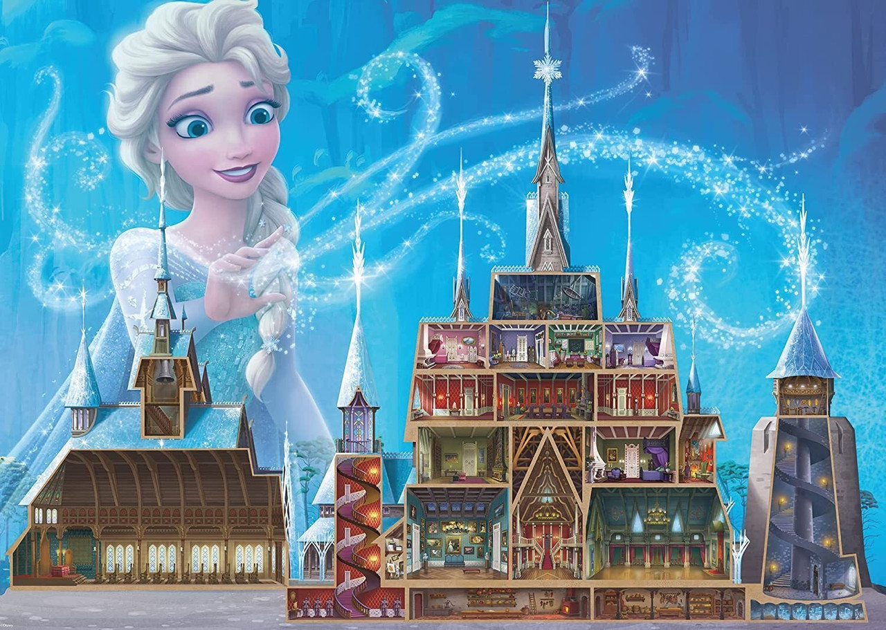 Ravensburger 1000pc - Disney Castles - Elsa Puzzle | Sale on now!